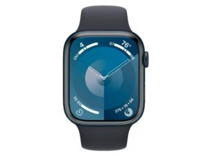 Apple Watch Series 9 GPS 45mm Midnight Aluminum Case with Midnight Sport Band - M_L